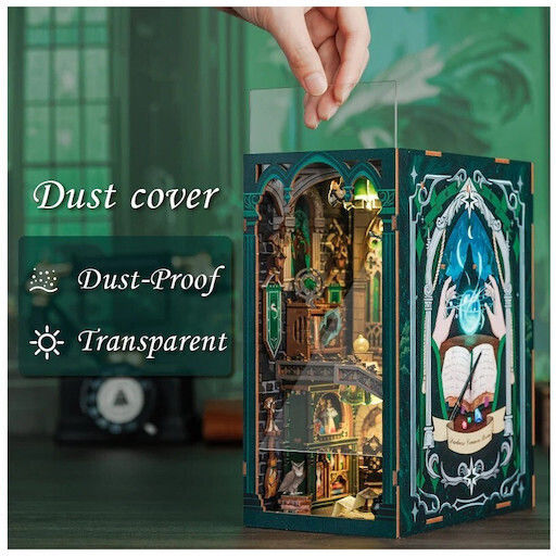 Cutebee Παιχνίδι Κατασκευών Ξύλινo Book Nook Kit Darkness Common Room DIY για Παιδιά 14+ Ετών