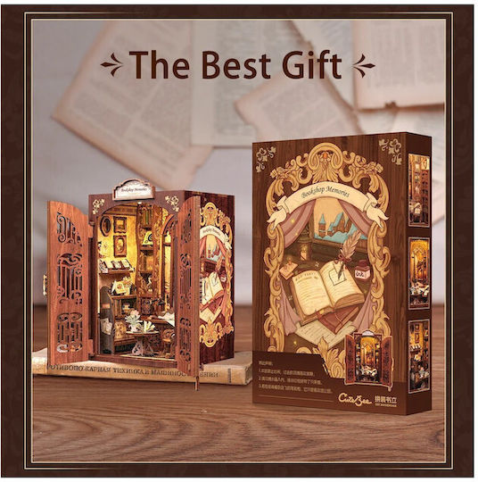 Cutebee Wooden Construction Toy Bookstore for Children 14+ years old+ Years