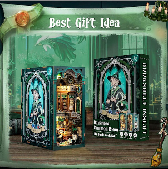 Cutebee Παιχνίδι Κατασκευών Ξύλινo Book Nook Kit Darkness Common Room DIY για Παιδιά 14+ Ετών