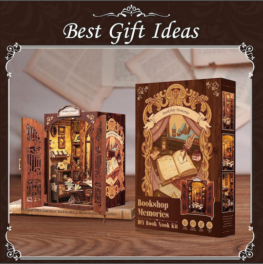 Cutebee Wooden Construction Toy Bookstore for Children 14+ years old+ Years