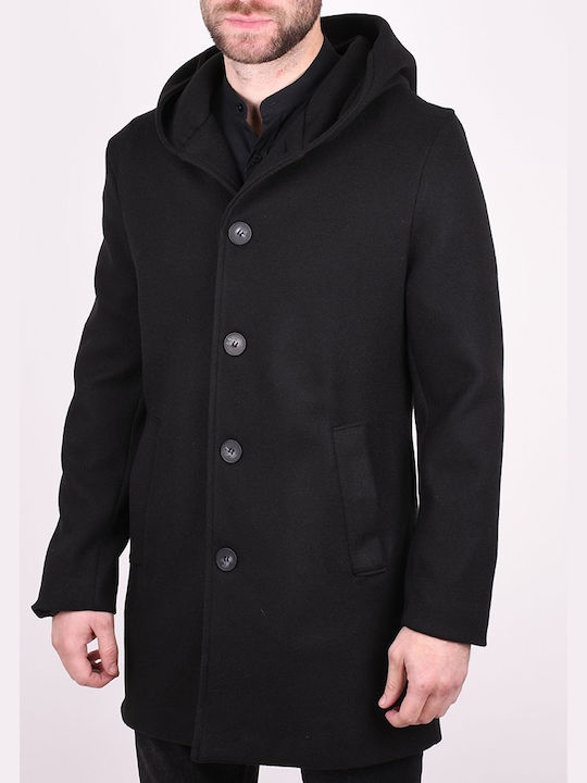 Men's Coat Black Black