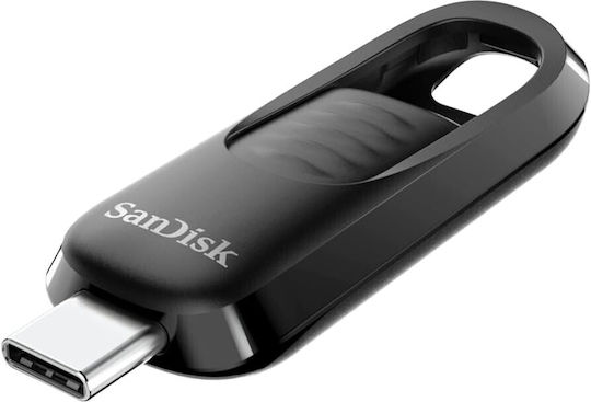Sandisk Ultra Slider 64GB USB 3.2 Stick με σύνδεση USB-C Μαύρο
