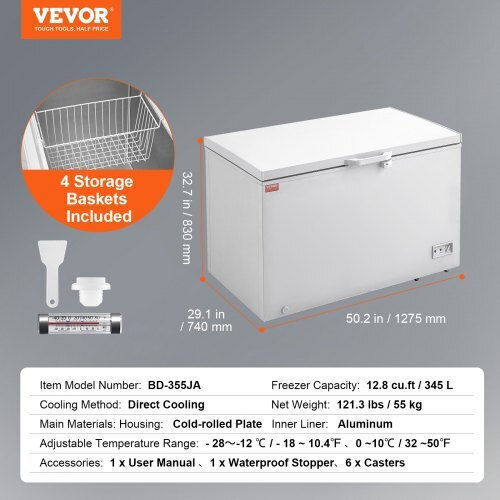 Vevor Επαγγελματικός Καταψύκτης 345lt