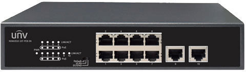 Uniview NSW2010 Unmanaged L2 PoE+ Switch with 10 Ethernet Ports