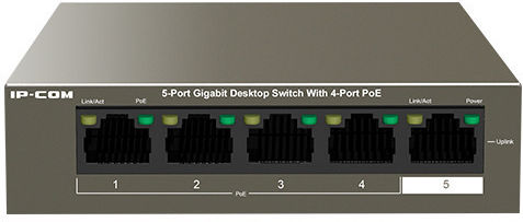 IP-COM G1105P-4-63W Verwaltet L2 PoE+ Switch mit 5 Ports Ethernet