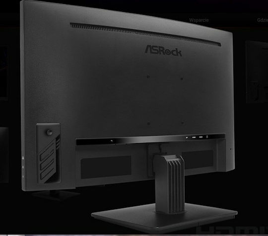 ASRock Phantom Gaming PG27QRT1B VA Curved Gaming Monitor 27" QHD 2560x1440 180Hz με Χρόνο Απόκρισης 5ms GTG