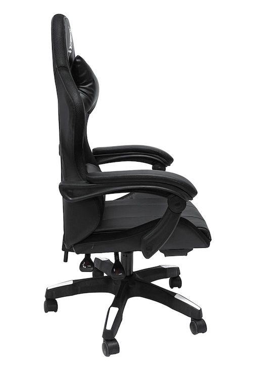 HomeMarkt Darren Καρέκλα Gaming Δερματίνης Μαύρη
