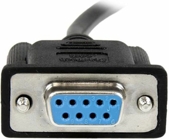 StarTech Καλώδιο RS232 9-pin female σε RS232 9-pin female 1m Μαύρο
