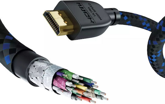 Inakustik HDMI 2.1 Ultra High Speed 48Gbps 4K 120Hz HDR VRR Kabel HDMI-Stecker - HDMI-Stecker 2m Schwarz