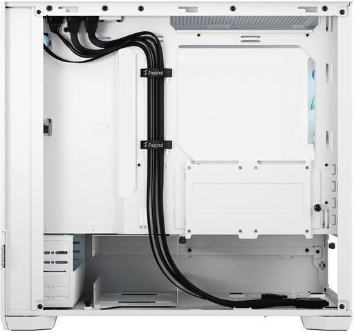 Fractal Design Pop Mini Air Gaming Mini Tower Computer Case with Side Window and RGB Lighting RGB White TG Clear