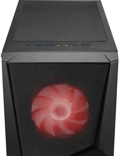 MSI MAG Forge 100M Gaming Midi Tower Κουτί Υπολογιστή με Πλαϊνό Παράθυρο και RGB Φωτισμό Μαύρο