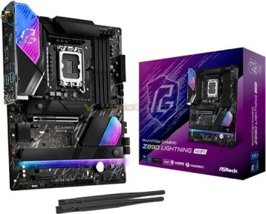 ASRock Z890 Lightning WiFi Motherboard ATX with Intel 1851 Socket