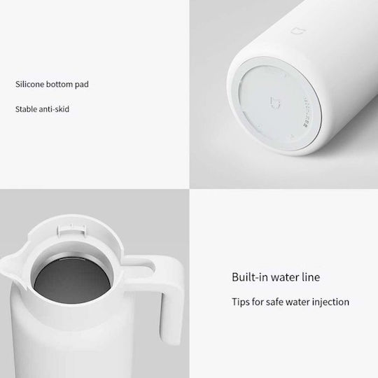 Xiaomi Insulated Kettle Jug Thermos Stainless Steel 1.8lt White