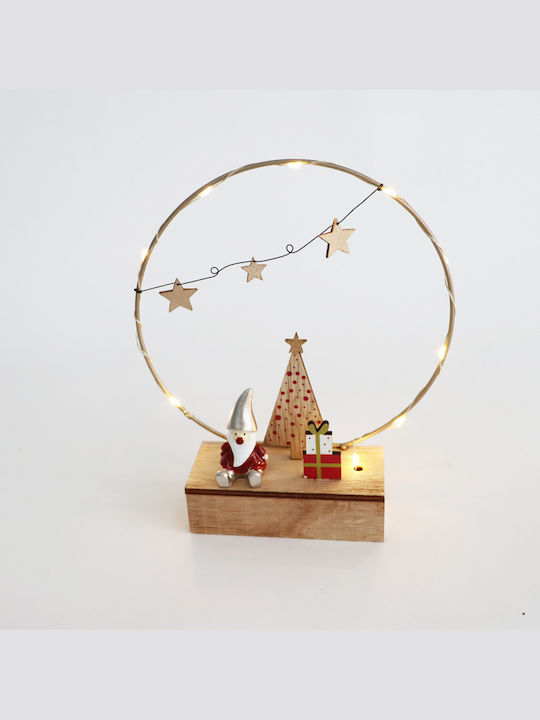 Aca Illuminated Santa Claus Electric Beige 20x17.2x5cm