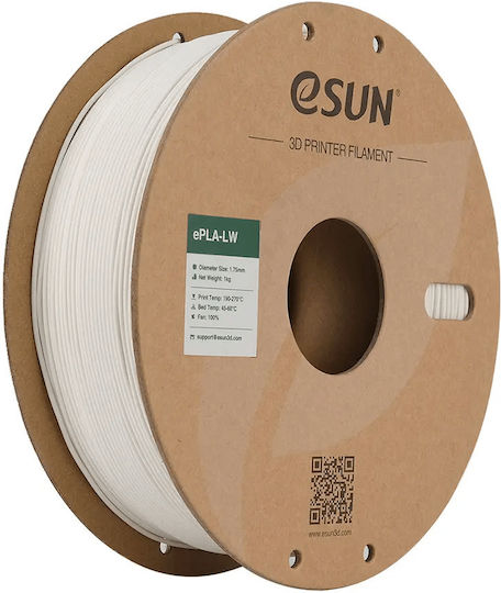 Esun ePLA-LW 3D Printer Filament 1.75mm Natural 1kg
