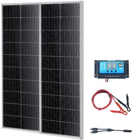 Vevor GDSDJTYNBDJGBIR76V9 Monocrystalline Solar Panel 200W 12V 1095x450x29mm