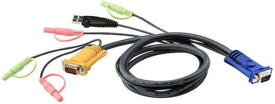Aten Καλώδιο KVM 2L-5305U 5m για το CS1758 USB