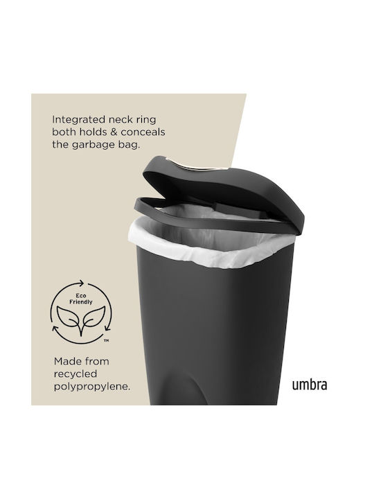 Umbra Waste Bin Waste Plastic Black 65x42x31cm 1pcs