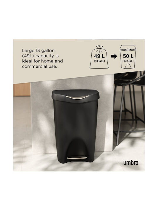 Umbra Waste Bin Waste Plastic Black 65x42x31cm 1pcs