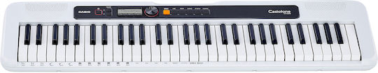 Casio Keybaord CT-S200 cu 61 Taste Standard Touch cu Suport, Căști și Pupitru Alb