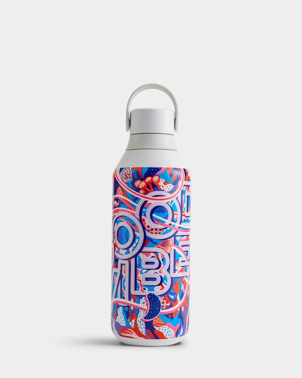 Chilly's Series 2 Urban Murals Stainless Steel Thermos Bottle BPA Free 500ml Good Vibes