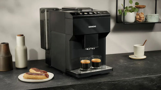 Siemens Eq.500 Automatic Espresso Coffee Machine 1500W Pressure 15bar with Grinding Burrs Black TP511R09