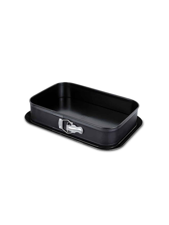 Berlinger Haus Non-stick Aluminum Cake Baking Pan with Removable Bottom Black Silver Collection 39x27x7.5cm