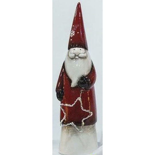 Dekorativer Weihnachtsmann Rot aus Keramik 26x7x7cm