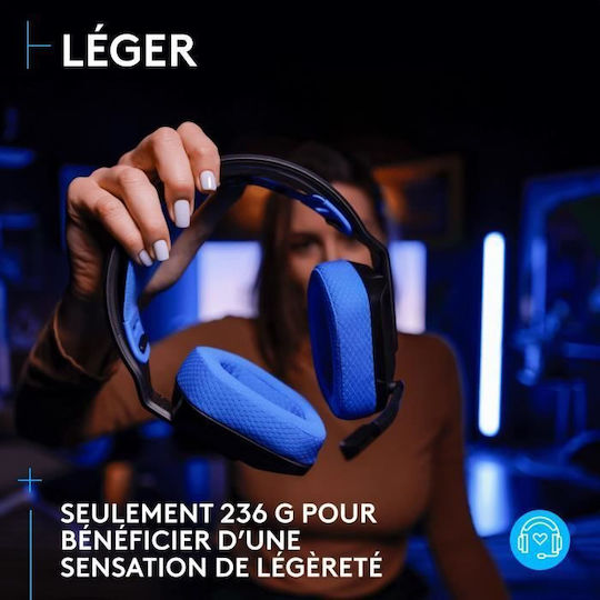 Logitech G535 Lightspeed Drahtlos Über Ohr Gaming-Headset mit Konnektivität 3,5 mm / USB für PC