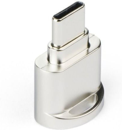Goobay USB Type-C Мини Кард Рийдър OTG Type-C За Микро SD Сребрист