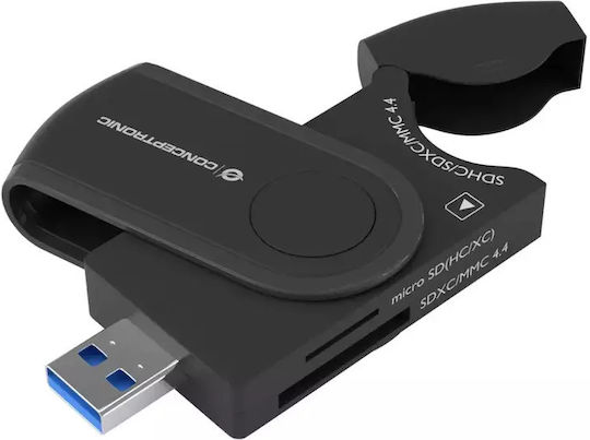 Conceptronic Card Reader USB 3.0 για SD/microSD