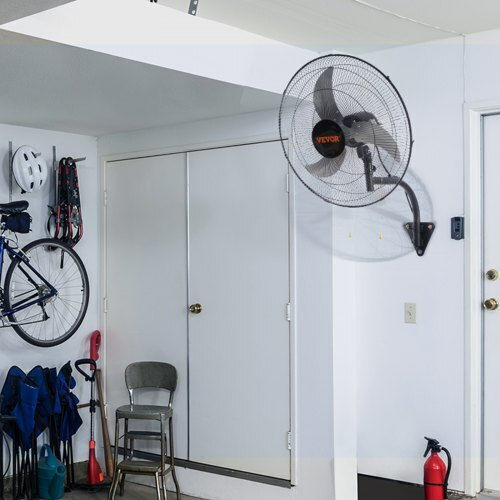Vevor Wall Fan 70W 49cm Black
