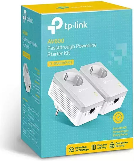 TP-LINK TL-PA4010KIT v4 Powerline Double Wired and Ethernet Port