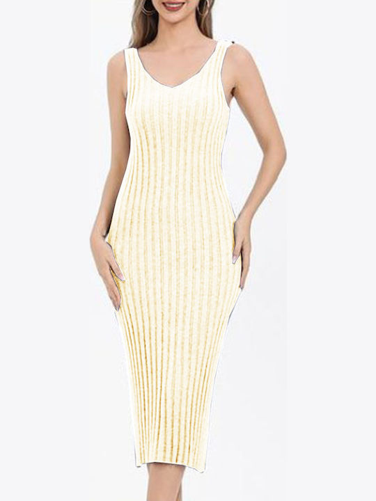 Mini Kleid Ecru