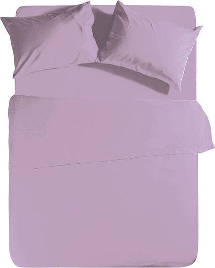 Nef-Nef Homeware Basic Υπέρδιπλο 160x200+30εκ. με Λάστιχο Lavender