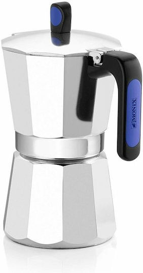 Monix 23352 Espresso-Kanne 9 Cups Edelstahl Silber