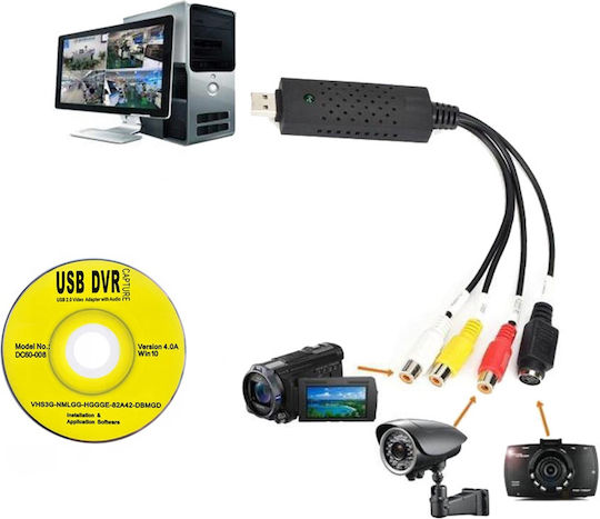 Analog Video Source Video Grabber USB Înregistrare EasyCap Captură DVR Aria Trade