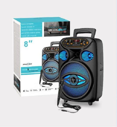 Boxă Karaoke cu Microfon cu Fir și Efecte de Iluminare Greatnice GTS-1700 Negru