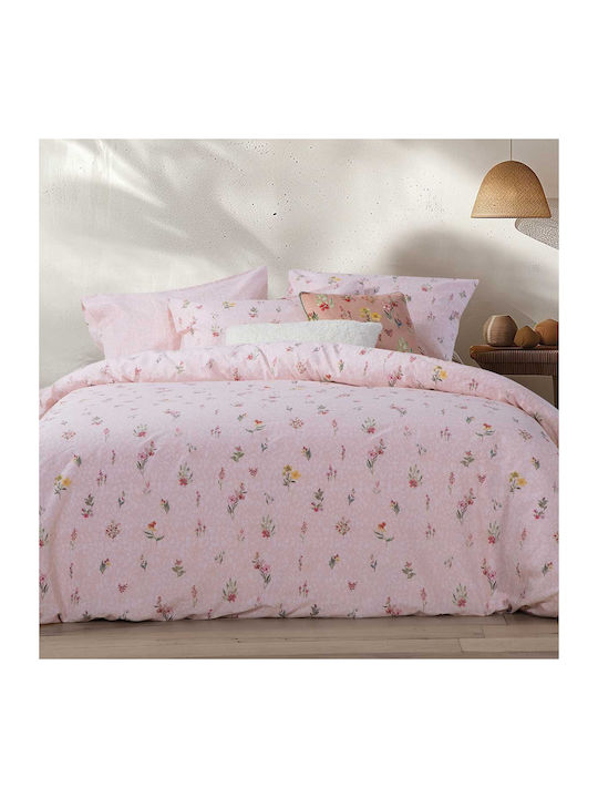 Nef-Nef Homeware Sheet Sets Queen 240x270cm. Plant Pink 4pcs