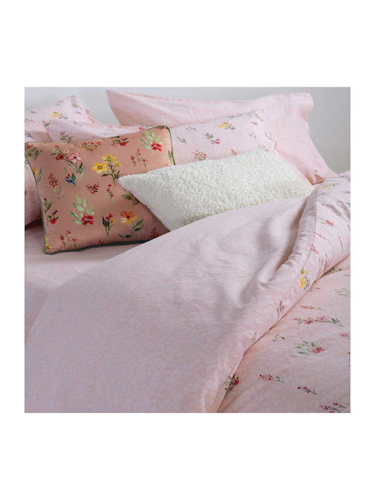 Nef-Nef Homeware Sheet Sets Queen 240x270cm. Plant Pink 4pcs