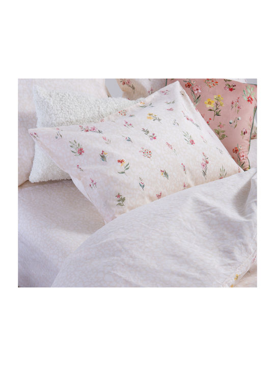 Nef-Nef Homeware Sheet Sets Queen 240x270cm. Plant Pink 4pcs