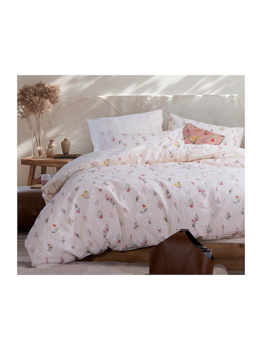 Nef-Nef Homeware Sheet Sets Queen 240x270cm. Plant Pink 4pcs