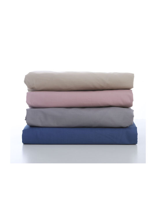 Nef-Nef Homeware Sheet Super-Double with Elastic 160x200+35cm. Nautica Coast True Navy