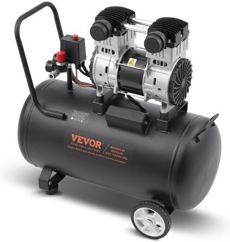 Vevor Κομπρεσέρ Αέρος 78dB με Ισχύ 2hp και Αεροφυλάκιο 60lt