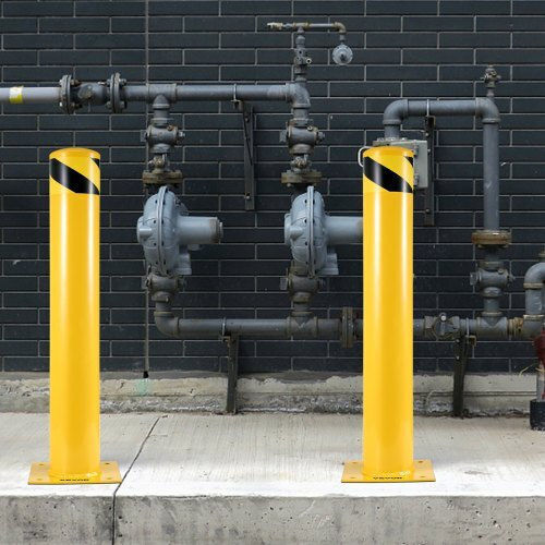 Vevor Traffic Columns Yellow W91xH91cm