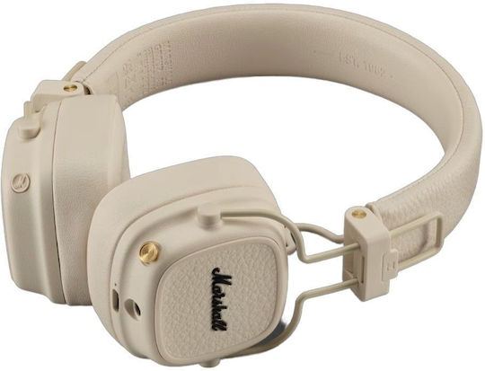 Marshall Major V Wireless / Wired On Ear Headphones with 100 hours of Operation and Quick Charge Beige 1006833