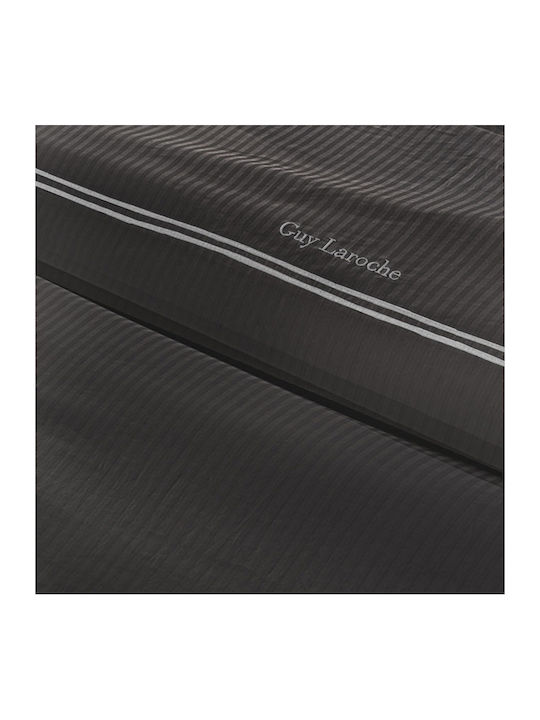 Guy Laroche Nice Σετ Σεντόνια King Size 270x280εκ. Anthracite/silver (4τμχ)