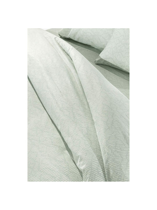 Guy Laroche Brenta Σετ Σεντόνια King Size Φανελένια 270x265εκ. Mint (4τμχ)
