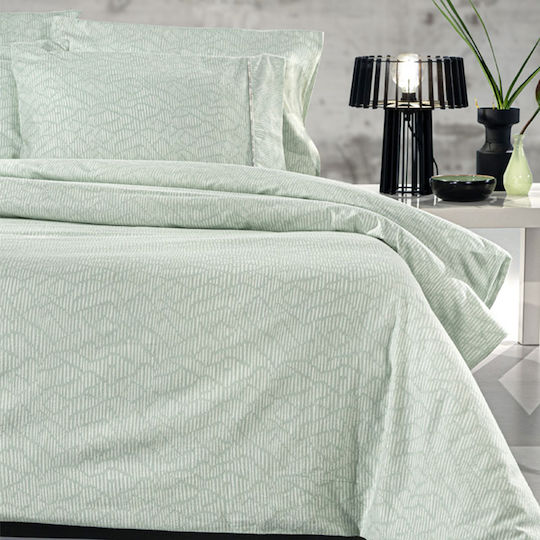 Guy Laroche Bettwäsche-Set King Size Flanell 270x265cm. Brenta Mint 4Stück