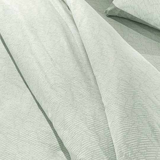 Guy Laroche Bettwäsche-Set King Size Flanell 270x265cm. Brenta Mint 4Stück